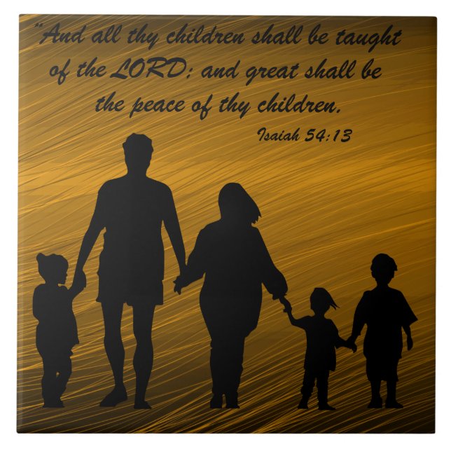 Isaiah 54:13 tile (Front)