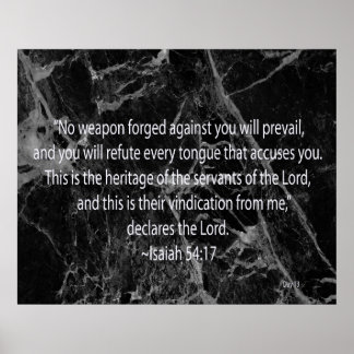 Isaiah 54:17 poster