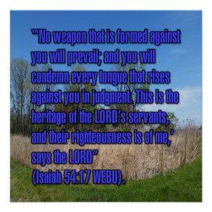Isaiah 54:17 WEBU Poster