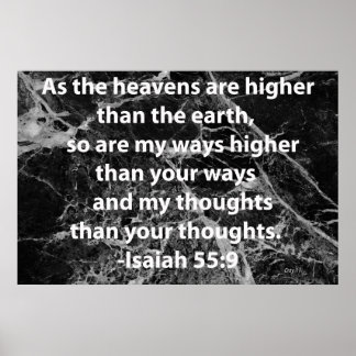 Isaiah 55:9 poster