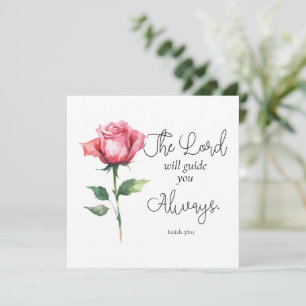 Isaiah 58:11 Flower Graduation Bible Verse