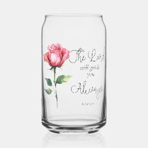 Isaiah 58:11 Flower Graduation Bible Verse Can Glass