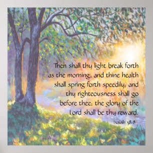 Isaiah 58:8 poster