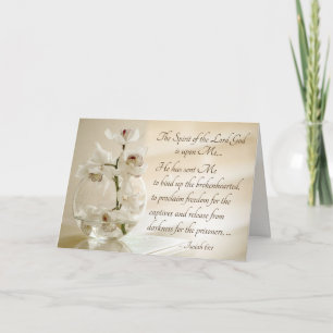 Isaiah 61:1,3 The Spirit of the Lord is Upon Me Card