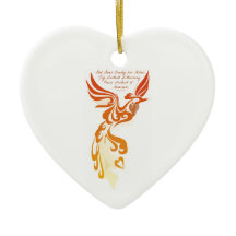 Isaiah 61 Ceramic Heart Ornament