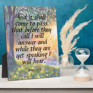 Isaiah 65:24    plaque