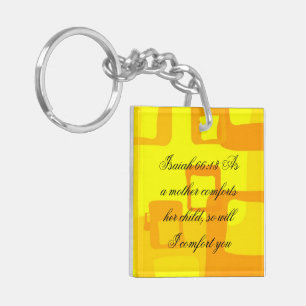 Isaiah 66:13 keychain
