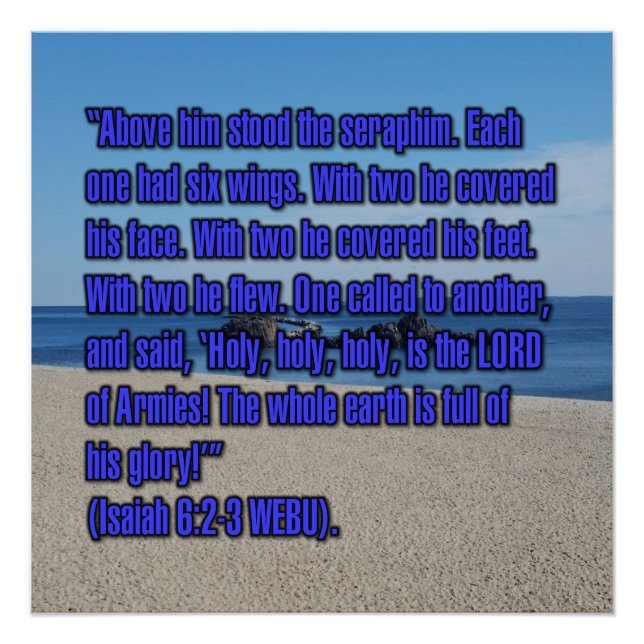 Isaiah 6:2-3 WEBU Poster (Front)