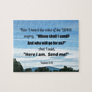 Isaiah 6:8 Then I heard the voice of the Lord Jigsaw Puzzle