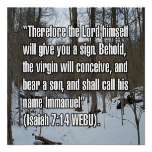Isaiah 7:14 WEBU Poster