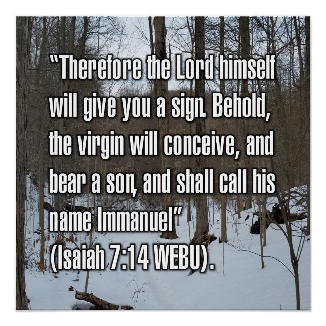 Isaiah 7:14 WEBU Poster (Front)