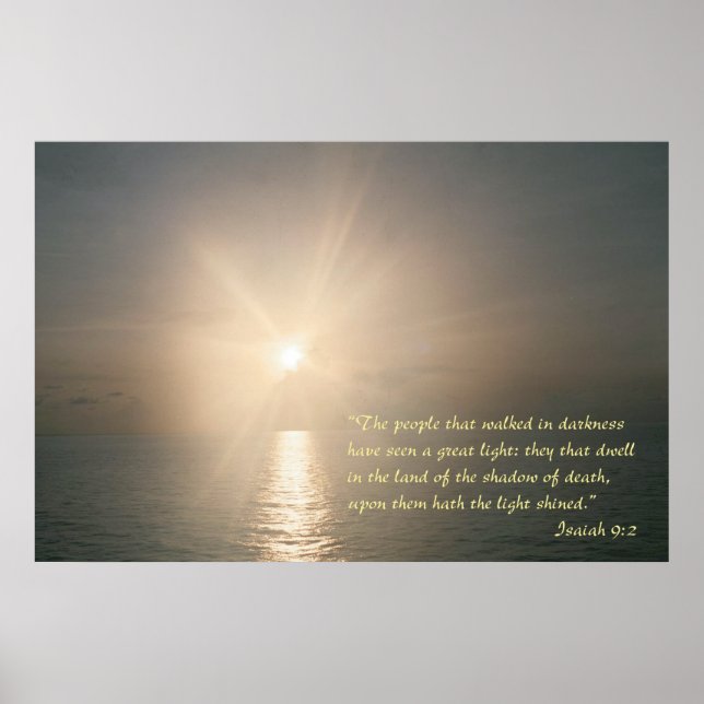 Isaiah 9:2 poster (Front)