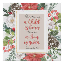 Isaiah 9:6 For to us a Child is Born Christmas