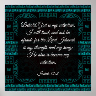 Isaïe 12:2 Poster