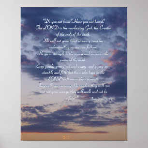 Isaïe 40 ; 28-31 - Affiche inspirée
