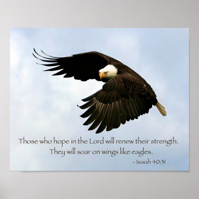 Isaïe 40:31 Poster de l'aigle (Devant)