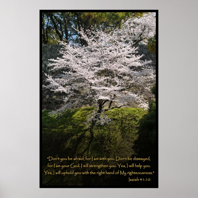 Isaïe 41:10 Poster de la Bible chrétienne (Devant)