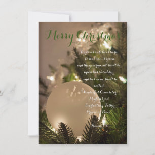 Isaïe 9:6 Joyeuse carte de Noël