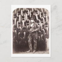 Isambard Kingdom Brunel, standing in front of the