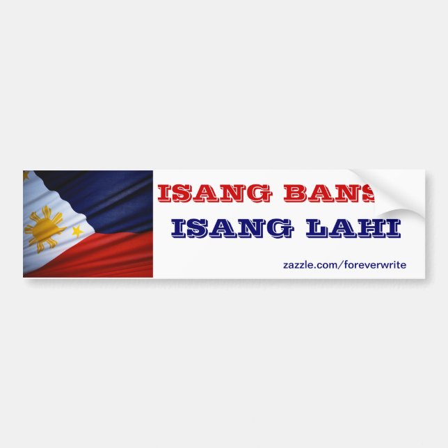 ISANG BANSA ISANG LAHI BUMPER STICKER (Front)