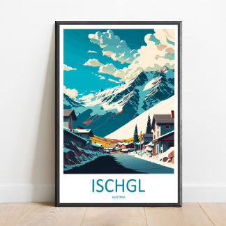 Ischgl Travel Print Wall Art Ischgl Wall Hanging H