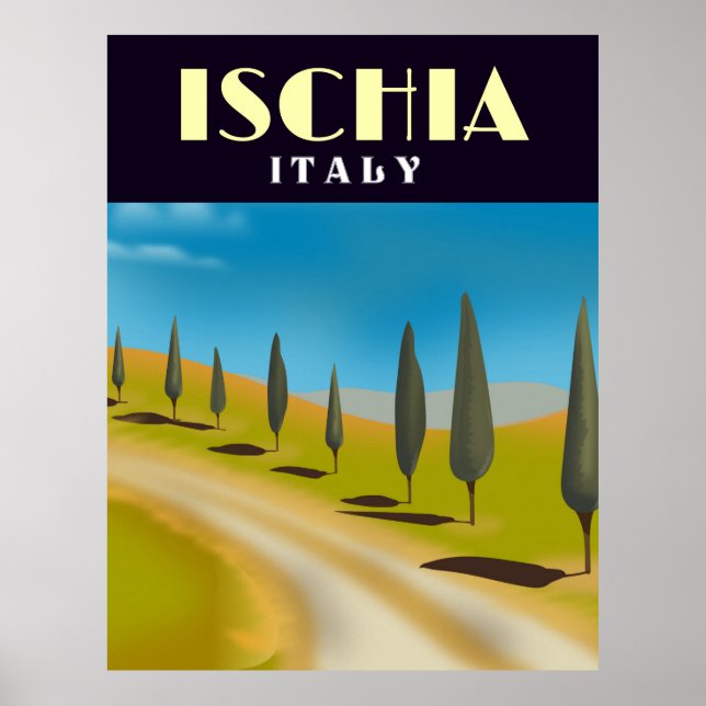 Ischia Italy travel poster (Front)