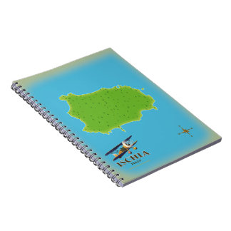 Ischia Italy travel poster Notebook