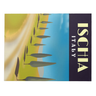 Ischia Italy travel poster Notepad