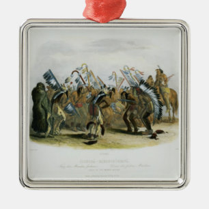 Ischoha-Kakoschochata, Dance of the Mandan Indians Metal Ornament