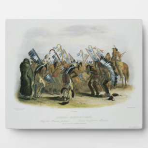 Ischoha-Kakoschochata, Dance of the Mandan Indians Plaque
