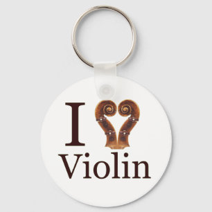 iscrollheartviolinimage keychain
