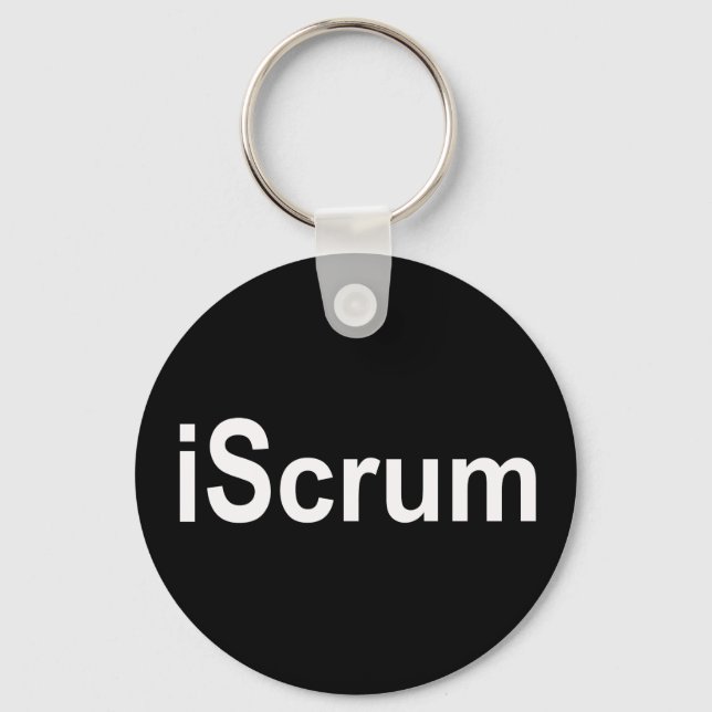 iScrum Rugby Scrum Tshirt Keychain (Front)