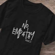 ISD No Empathy Retro Streetwear Fit T-Shirt