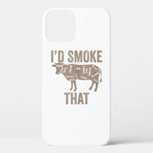 I'sd Smoke That Cow Beef Bbq Gift. Perfect design  iPhone 12 Case