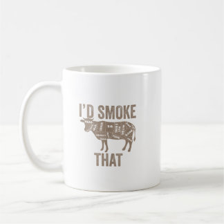 I'sd Smoke That Cow Beef Bbq Gift. Perfect design  Coffee Mug