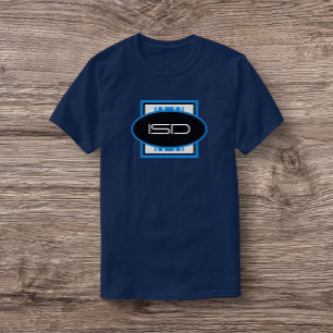ISD Unisex Blue White Logotype T-Shirt