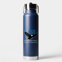 ISE Insulated Navy Blue Water Bottle