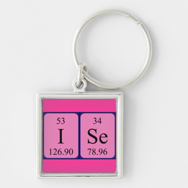 Ise periodic table name keyring (Front)