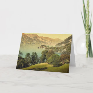 Iseltwald and Brienz Lake, Bernese Oberland, Switz Card