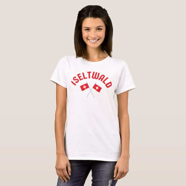 ISELTWALD Switzerland Flags T-Shirt (Front Full)