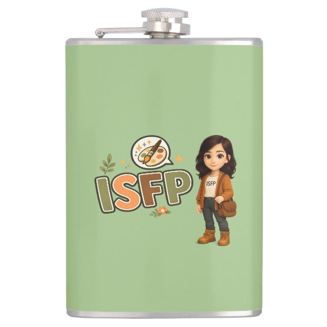 ISFP — The Free Artist Hip Flask (Front)