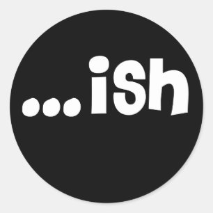 ...ish stickers black