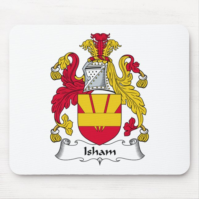 Isham Family Crest Mouse Pad (Front)