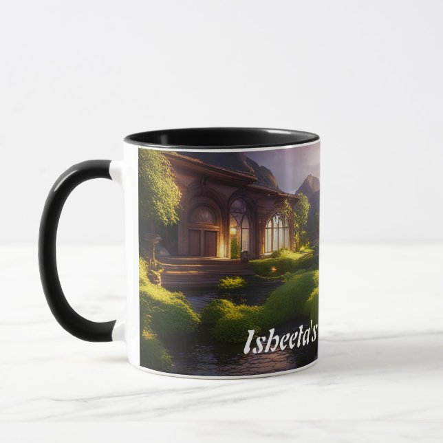Isheeta's Morning Tea Personalized Customizable Mug (Left)
