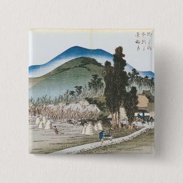 Ishiyakushi 2 Inch Square Button (Front)