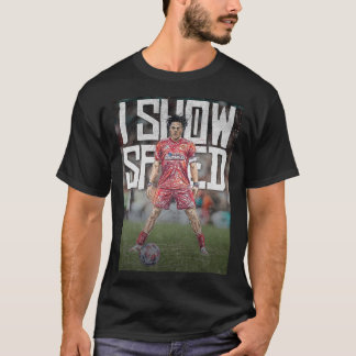 ishowspeed Inspired Football Illustration T-Shirt