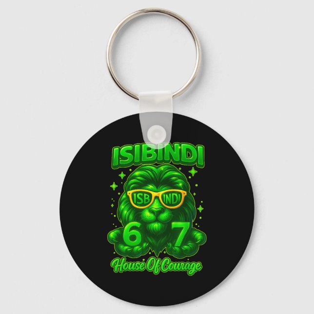 Isibindi House Of Courage School System 6 7 Funny  Keychain (Front)