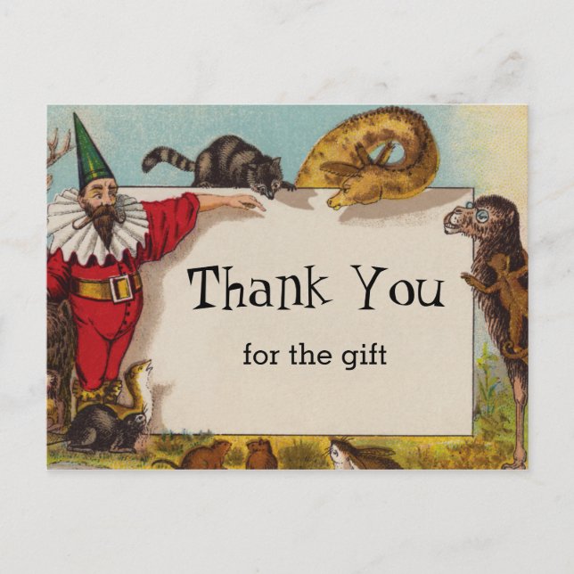 Isidore the Elf & his Animals Postcard (Front)