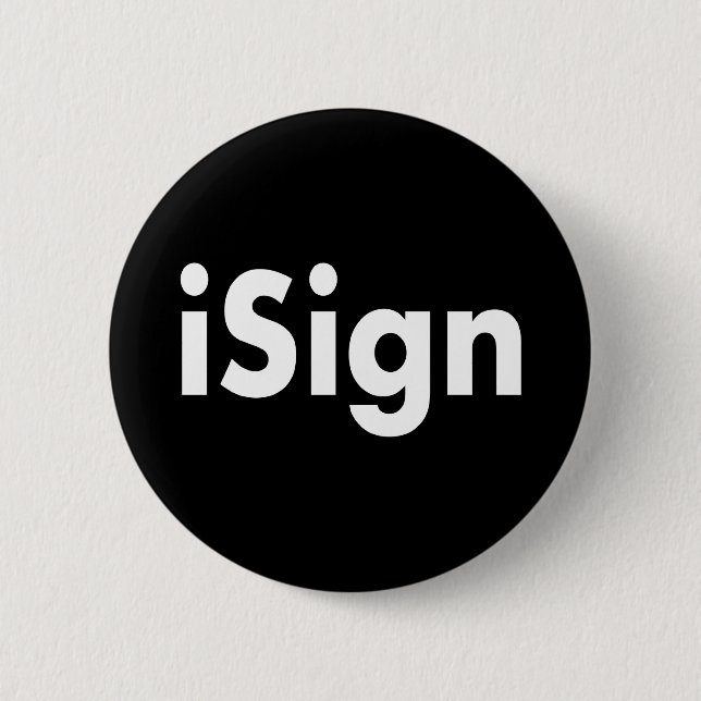 iSign 2 Inch Round Button (Front)