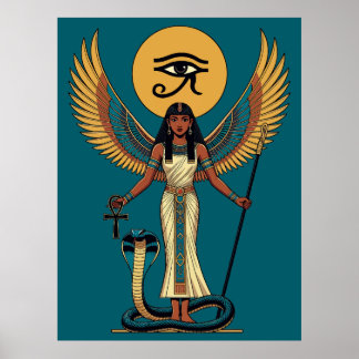 Isis Egyptian Goddess - Egyptian Goddess Maat Isis Poster